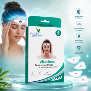 Vitacines Migraine TENS Replacement Pads – 4 Gel Pads