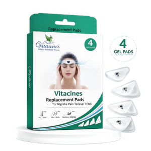 Vitacines Migraine TENS Replacement Pads – 4 Gel Pads